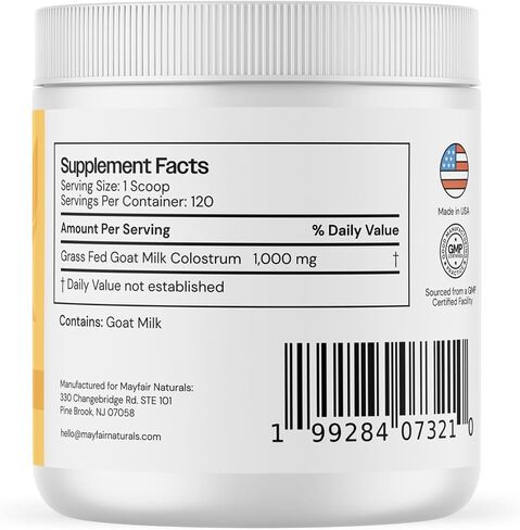 Goat Milk Colostrum Powder, Grass Fed, Natural Immune System and Gut Health Support, 60 grams in Saudi Arabia