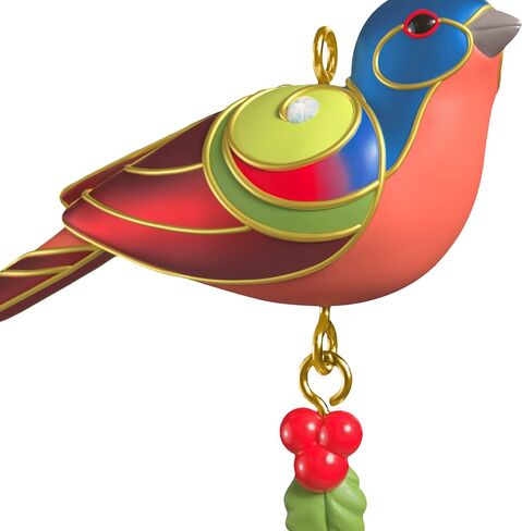 Hallmark remsake 0.75 "Mini Christmas Ornament 2025 ، Painted Bunting ، Gifts لمحبي الطبيعة in Kuwait