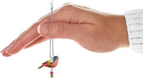 Hallmark remsake 0.75 "Mini Christmas Ornament 2025 ، Painted Bunting ، Gifts لمحبي الطبيعة in Kuwait