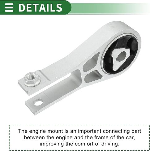 Motoforti Engine Motor Mount, Transmission Mount, for Jeep Compass 2.4L 2018-2019, No.68253029AC, Silver Tone in Saudi Arabia