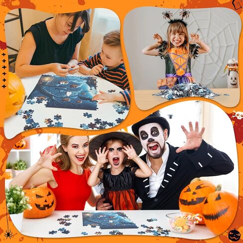 Christmas 1000-Piece Jigsaw Puzzle for Adults|Creative Play&Holiday Party Gifts |28 x 20 Inches Santa Claus Workshop Jigsaw Puzzle with Festive Northern Lights Steampunk Gears(Christmas -1, 1000) in Kuwait