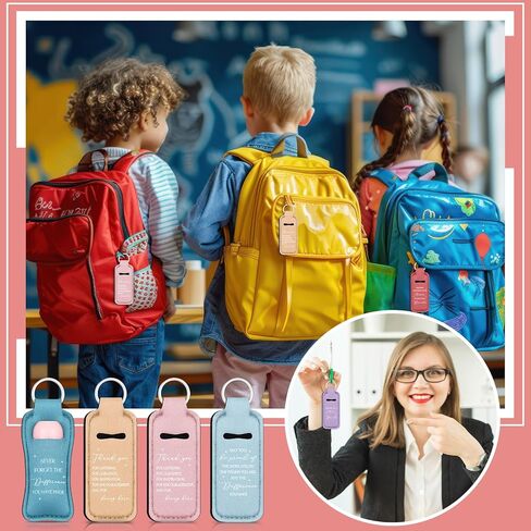 36 Pcs Lip Gloss Bulk Lipstick Holder Keychain Inspirational Lip Gloss Pouch Portable Holder for Women Graduation Employee Appreciation Gifts(Inspirational) in Kuwait