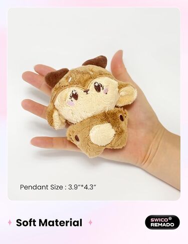 Cute Cartoon Animal Keychains Car Key Handbag Wallet Tote Bag Pendant for Women in Saudi Arabia