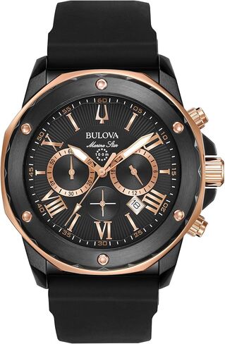سلسلة النجوم البحرية للرجال في Bulova A Black and Gold Ion المقاوم للصدأ المصنوعة من الفولاذ المقاوم للصدأ 6 يوني in Saudi Arabia