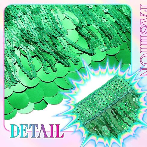 GRAEEN Sequin Mermaid Skirt Blue Sparkly Tassel Skirts for Women in Saudi Arabia