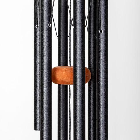 Festival 24-inch Redwood Wind Chime in Silver by Wind River for Patio, Backyard, Garden, and Outdoor décor. Made in The USA in Saudi Arabia