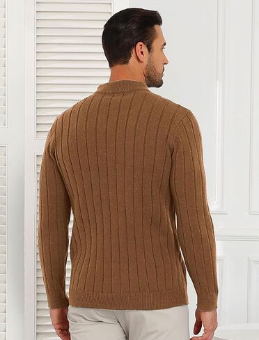 Zaful Mens Quarter zip pulver speacts slim fit mock nick knit long sleeve spefents disual sendents in Saudi Arabia