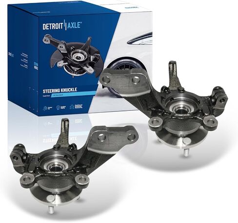 Detroit Axle - Front Steering Knuckles Wheel Bearing Hub for 2013-2019 Nissan Versa Note, Steering Knuckles Wheel Bearing Hub Assembly 2014 2015 2016 2017 2018 Replacement in Saudi Arabia