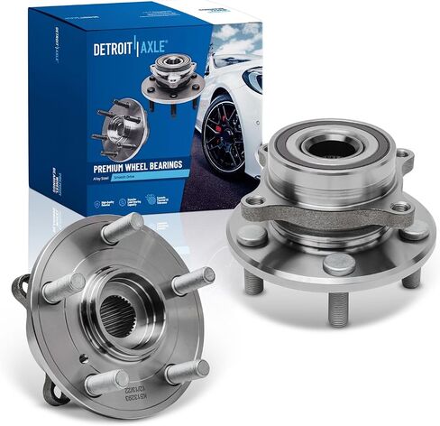 Detroit Axle - Front 2PC Wheel Bearing Hubs لـ 11-17 Honda Odyssey ، 2 Wheel Bearing & Hubs Assembly 2011 2012 2013 2014 2015 2015 2017 in Saudi Arabia