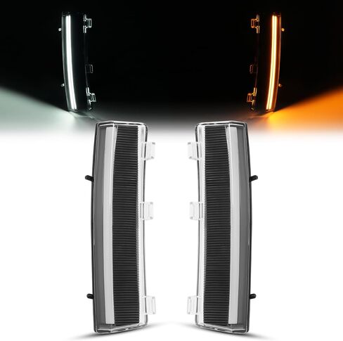 HECASA Pair Turn Signal Light Compatible with 2006-2009 Nissan 350Z LED Side Marker Lamps DRL Left&Right Side Front Bumper Reflector Daytime Running Lamps-Clear Lens+Black Housing in Saudi Arabia