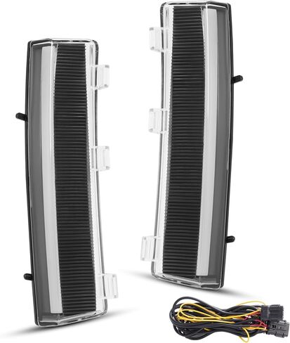 HECASA Pair Turn Signal Light Compatible with 2006-2009 Nissan 350Z LED Side Marker Lamps DRL Left&Right Side Front Bumper Reflector Daytime Running Lamps-Clear Lens+Black Housing in Saudi Arabia