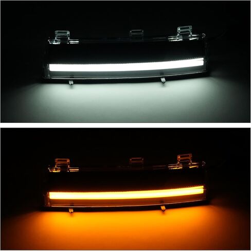 HECASA Pair Turn Signal Light Compatible with 2006-2009 Nissan 350Z LED Side Marker Lamps DRL Left&Right Side Front Bumper Reflector Daytime Running Lamps-Clear Lens+Black Housing in Saudi Arabia