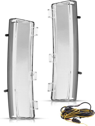 HECASA Pair Turn Signal Light Compatible with 2006-2009 Nissan 350Z LED Side Marker Lamps DRL Left&Right Side Front Bumper Reflector Daytime Running Lamps-Clear Lens+Black Housing in Saudi Arabia