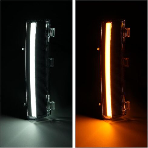 HECASA Pair Turn Signal Light Compatible with 2006-2009 Nissan 350Z LED Side Marker Lamps DRL Left&Right Side Front Bumper Reflector Daytime Running Lamps-Clear Lens+Black Housing in Saudi Arabia