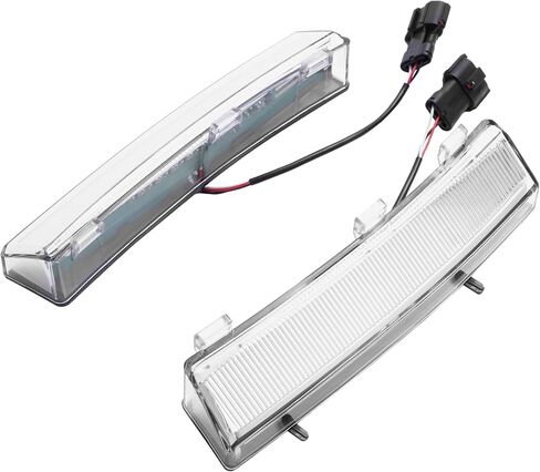 HECASA Pair Turn Signal Light Compatible with 2006-2009 Nissan 350Z LED Side Marker Lamps DRL Left&Right Side Front Bumper Reflector Daytime Running Lamps-Clear Lens+Black Housing in Saudi Arabia