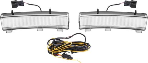 HECASA Pair Turn Signal Light Compatible with 2006-2009 Nissan 350Z LED Side Marker Lamps DRL Left&Right Side Front Bumper Reflector Daytime Running Lamps-Clear Lens+Black Housing in Saudi Arabia
