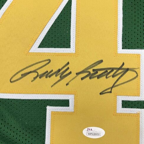 موقعة/موقعة Rudy Ruettiger Notre Dame Green College Jersey JSA Coa in Kuwait