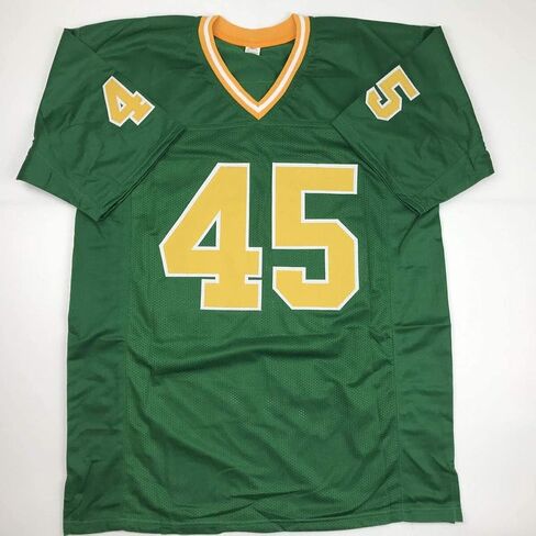 موقعة/موقعة Rudy Ruettiger Notre Dame Green College Jersey JSA Coa in Kuwait