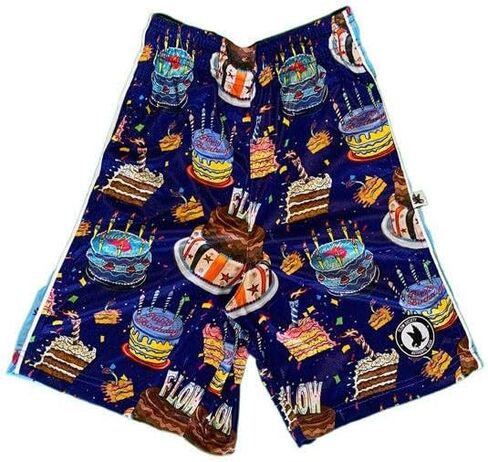 Flow Society Birthday Cake Mens Lacrosse Shorts | Mens LAX Shorts | Lacrosse Shorts for Mens | Athletic Shorts in Saudi Arabia