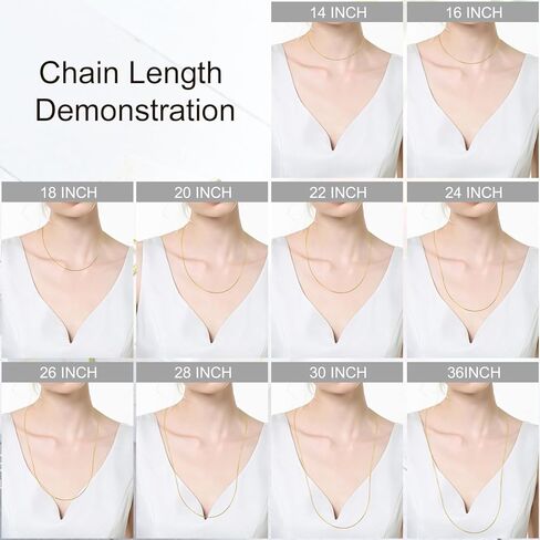 18K الذهب الأصفر 0.7 ملم ، قلادة سلسلة متعرجة من سلسلة Snringbone-chain 1 ملم للنساء ، قلادة عظم الأفعى الذهبية ، سلسلة ذهبية صلبة قوية 18 قيراط ، 14inch-36inch in Kuwait