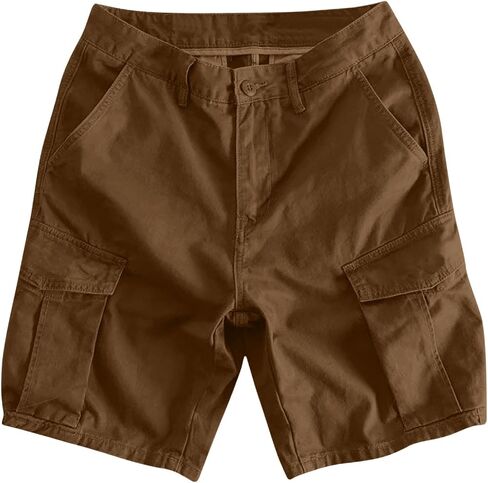 JiXiang Men Cargo Shorts with Pockets Casual Knee Length Lightweight Shorts Stretch Outdoor Hiking Travel Work Short Pants in Saudi Arabia