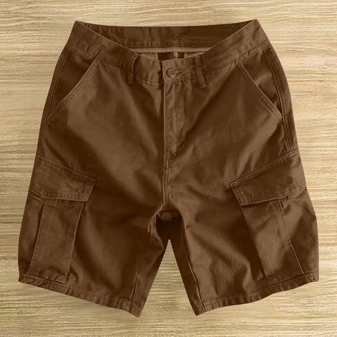 JiXiang Men Cargo Shorts with Pockets Casual Knee Length Lightweight Shorts Stretch Outdoor Hiking Travel Work Short Pants in Saudi Arabia