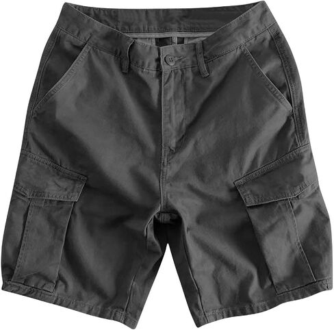 JiXiang Men Cargo Shorts with Pockets Casual Knee Length Lightweight Shorts Stretch Outdoor Hiking Travel Work Short Pants in Saudi Arabia