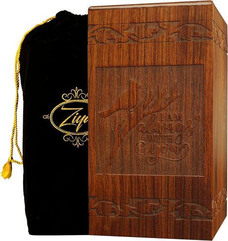 الجرار الخشبية زيا للرماد البشري للذكور البالغين ، دراجة نارية يدويًا ، جرة جثث التذكارية الكبرى للرماد البالغ البشري للرجال من أجل الجنازة أو الدفن أو المنزل ، و XL حتى 250 رطلاً مع كيس من الساتان in Kuwait