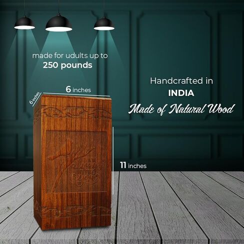 الجرار الخشبية زيا للرماد البشري للذكور البالغين ، دراجة نارية يدويًا ، جرة جثث التذكارية الكبرى للرماد البالغ البشري للرجال من أجل الجنازة أو الدفن أو المنزل ، و XL حتى 250 رطلاً مع كيس من الساتان in Kuwait