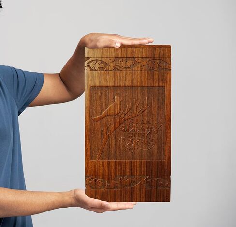 الجرار الخشبية زيا للرماد البشري للذكور البالغين ، دراجة نارية يدويًا ، جرة جثث التذكارية الكبرى للرماد البالغ البشري للرجال من أجل الجنازة أو الدفن أو المنزل ، و XL حتى 250 رطلاً مع كيس من الساتان in Kuwait