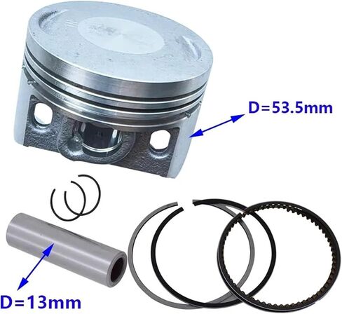 Piston Pin 13 Mm Ring 1.0 * 1.0 * 2.0 Mm Set Motorcycle 53.5 Mm in Saudi Arabia