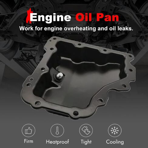 264-622 SUMP Lower Engine Oil Pan مع قابس التصريف متوافق مع شيفروليه كروز ماليبو سبارك فولت 2016-2018 GMC التضاريس 2018 استبدال 12637773 in Kuwait
