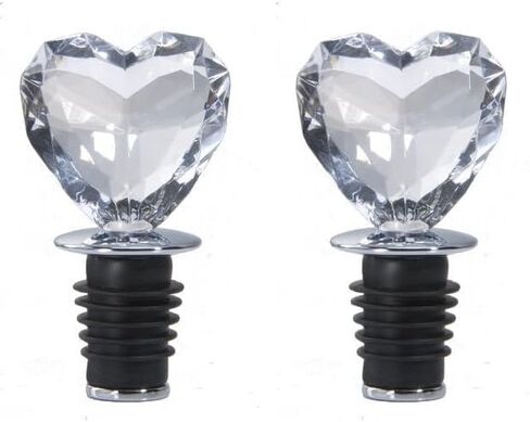 Prodyne Acrylic Heart Bottle Stopper (Clear) in Saudi Arabia