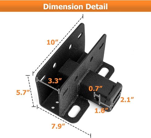 WEISEN 2 "Trailer Hitch Receiver Class 3 Hitch و 4-Pin Trailer Trans Kit متوافق مع Ford Bronco 2021-2024 2/4 Door (غير مناسب Bronco Sport) in Saudi Arabia