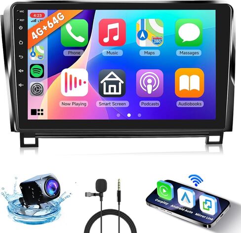Hodozzy 8 Core 2G+64G Android Car Stereo for Toyota Tundra 2007-2013 for Toyota Sequoia 2008-2019، راديو بشاشة تعمل باللمس 10.1 بوصة مع DSP GPS Carplay Android Auto Mirror Link WIFI Bluetooth FM Radio in Kuwait