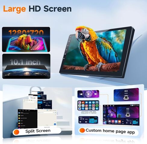 Hodozzy 8 Core 2G+64G Android Car Stereo for Toyota Tundra 2007-2013 for Toyota Sequoia 2008-2019، راديو بشاشة تعمل باللمس 10.1 بوصة مع DSP GPS Carplay Android Auto Mirror Link WIFI Bluetooth FM Radio in Kuwait