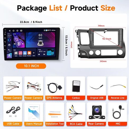 Hodozzy 8 Core 2G+64G Android Car Stereo for Toyota Tundra 2007-2013 for Toyota Sequoia 2008-2019، راديو بشاشة تعمل باللمس 10.1 بوصة مع DSP GPS Carplay Android Auto Mirror Link WIFI Bluetooth FM Radio in Kuwait