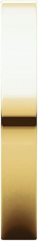 Jewels By Lux 10K Yellow Gold 3mm Flat Wedding Band in Saudi Arabia