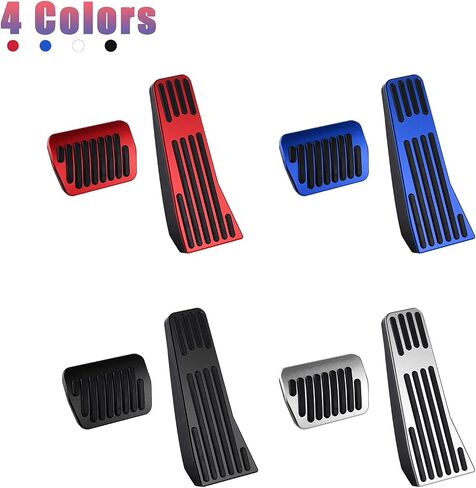 Compatible with Mazda 3 CX-30 MX-30 CX-50 CX-90 Accessories Sporty Anti-Slip Car Interior Foot Pedal Covers Rest Brake Gas Accelerator Pedal Pads -Silver in Saudi Arabia