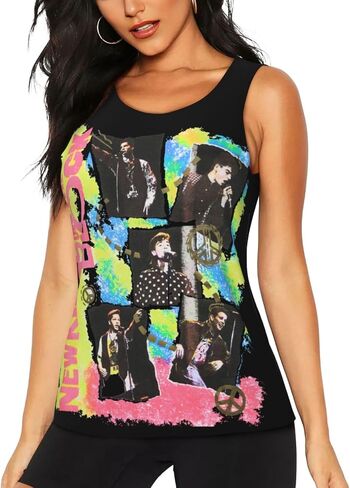 New-Kids On The-Block Tank Tops Women's Casual Sleeveless Summer Vest in Saudi Arabia