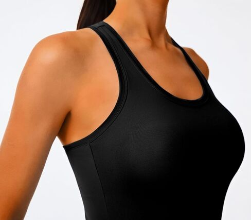 Joyspels تجريب Racerback Tank Tops للنساء - زبدة Tops Athletic Tops الصالة الرياضية اليوغا قمصان اليوغا in Kuwait