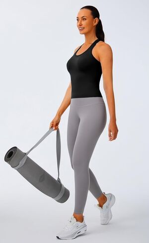 Joyspels تجريب Racerback Tank Tops للنساء - زبدة Tops Athletic Tops الصالة الرياضية اليوغا قمصان اليوغا in Kuwait