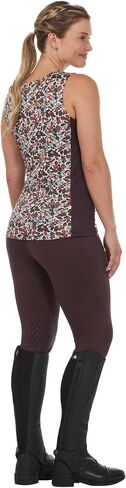 Kerrits Women's Breeze Ice Fil Equestrian Tank Top – Ultra-Lightweight, Cooling Horse Print Shirt, Great for Summer in Saudi Arabia