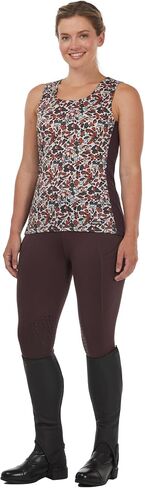 Kerrits Women's Breeze Ice Fil Equestrian Tank Top – Ultra-Lightweight, Cooling Horse Print Shirt, Great for Summer in Saudi Arabia