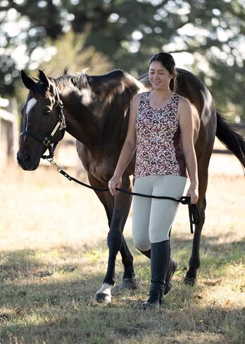 Kerrits Women's Breeze Ice Fil Equestrian Tank Top – Ultra-Lightweight, Cooling Horse Print Shirt, Great for Summer in Saudi Arabia