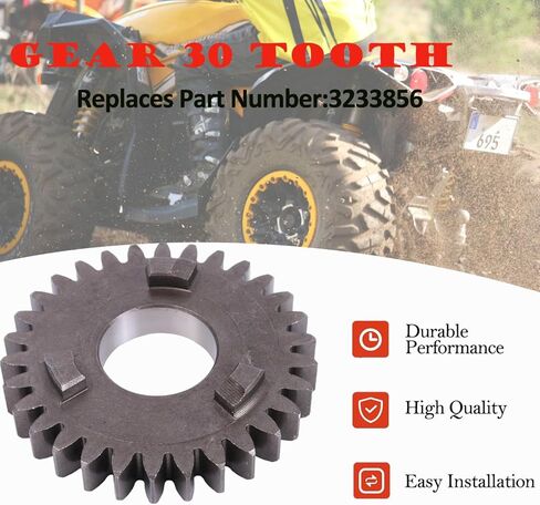 Jeenda Gear 30 Tooth Gear Dask متوافق مع Polaris Ranger 500 2x4 2005-2008 ، Ranger 500 2003-2008 ، Ranger 425 2x4 2003-2004 ، Magnum 330 2003-2006 ، ATP 330 2004-2005 3233856 in Kuwait