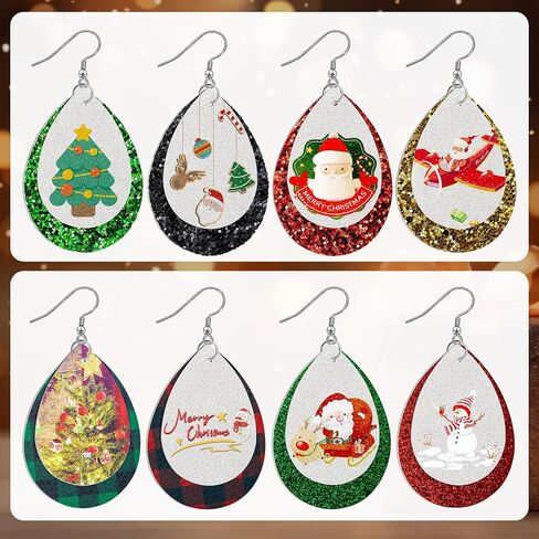 SHUANGART 194 Pcs Halloween Sublimation Blank Shiny Glitter Faux Leather Earrings Kit, Blank Vivid Sparkly Solid Pattern Earrings with Sublimation Paper for DIY Jewelry Making in Kuwait