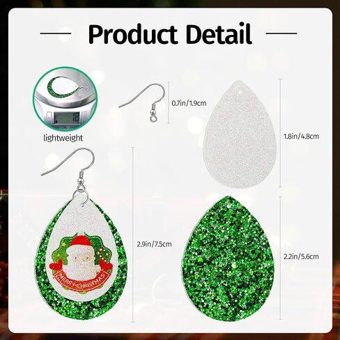 SHUANGART 194 Pcs Halloween Sublimation Blank Shiny Glitter Faux Leather Earrings Kit, Blank Vivid Sparkly Solid Pattern Earrings with Sublimation Paper for DIY Jewelry Making in Kuwait