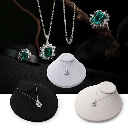 Oirlv Necklace Holder Bust Velvet Jewelry Display Necklace Display for Vendors Display Pendant Display Stand Black in Saudi Arabia