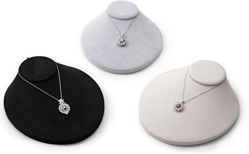Oirlv Necklace Holder Bust Velvet Jewelry Display Necklace Display for Vendors Display Pendant Display Stand Black in Saudi Arabia